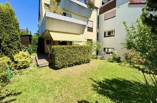 Wohnung kaufen in 71384 Weinstadt, 3,5-Zi.-Erdgeschosswohnung mit großzügiger Terrasse, idyllischer Gartennutzung!