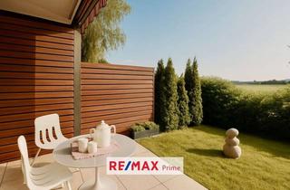 Wohnung kaufen in 85586 Poing, Zwei-Zimmer-Erdgeschosswohnung mit Südwestterrasse, Gartenidylle und Weitblick