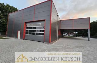 Gewerbeimmobilie kaufen in 28832 Achim, TOPverkehrsgünstige Lage-NEUE Gewerbehalle 600qm + 244qm Vordach, 2 Rolltore, Hausbau noch möglich