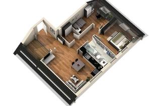 Wohnung mieten in 89079 Eggingen, Exklusive 3,5-Raum-DG-Wohnung mit gehobener Innenausstattung mit Dachterrasse in Ulm-Eggingen