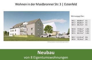 Penthouse kaufen in 97230 Estenfeld, Estenfeld - Verkaufe EG Wohnung mit Gartenanteil - seniorengerecht - Neubau