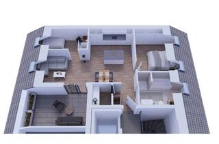 Wohnung mieten in Flurstrasse 49, 63743 Obernau, Erstbezug Neubau 2-Zimmer Whg. im DG mit Aufzug und Balkon