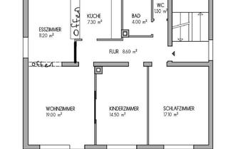 Wohnung mieten in 75181 Eutingen, Kernsanierte 3 Zimmer mit Garten, Garage und Balkon