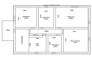 Wohnung mieten in 93170 Bernhardswald, Freundliche und ruhig gelegene 4-Zimmer-Wohnung im 1 OG in 93170, Bernhardswald