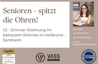 Wohnung kaufen in 74081 Sontheim, *1,5-Zimmer-Wohnung im betreuten Wohnen*