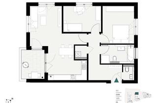 Wohnung mieten in Schönebürgstrasse 63, 74564 Crailsheim, Großzügige 3-Zi. Neubauwohnung nahe Ortskern