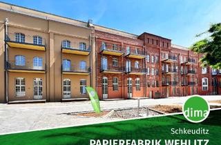 Lofts mieten in Fabrikstraße 17, 04435 Schkeuditz, ERSTBEZUG sanierte Papierfabrik | MINI-LOFT mit West-Terrasse, Galerie, Fußbodenheizung u.v.m.