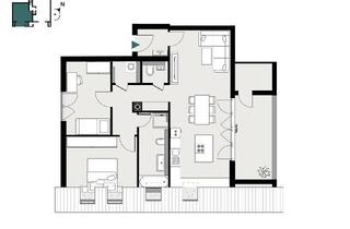 Wohnung mieten in Winzerstrasse, 97953 Königheim, ERSTBEZUG mit Balkon und EBK – tolle 3-Zimmer Wohnung