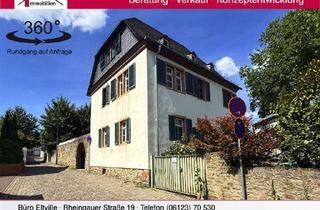 Haus kaufen in 65375 Oestrich-Winkel, Historisches 1-3 Familienhaus teilweise mit Rheinblick und hübschem Garten