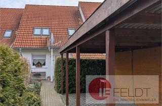 Haus kaufen in 39218 Schönebeck (Elbe), Kompaktes Reihenmittelhaus mit Doppelcarport und kleinem Garten