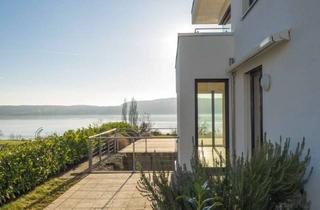 Haus mieten in 88662 Überlingen, Luxus-Doppelhaushälfte mit vollem Seeblick, teilmöbliert mit modernen weißen Einbaumöbeln