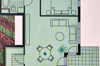 Wohnung mieten in 74189 Weinsberg, Helle 2-Zimmer-Erdgeschosswohnung mit Terrasse und Gartenanteil