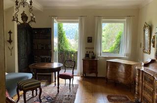 Wohnung mieten in 82467 Garmisch-Partenkirchen, 3,5-Zimmer in bezaubernder Villa in Naturgarten mit Turm & Balkonen - grandioser Bergblick