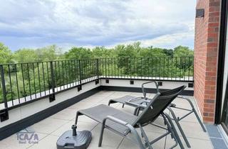 Immobilie mieten in 65795 Hattersheim, Penthouse mit Traumblick auf den Main:3 Zimmer hochwertig möbliert, XXL Terrasse