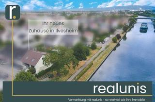 Einfamilienhaus kaufen in 68549 Ilvesheim, Ilvesheim - Erste Reihe am Neckar - Viel Platz für Familie, Beruf & Lebensqualität - nur bei realunis