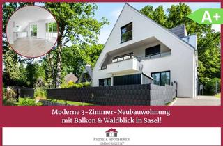 Wohnung kaufen in 22393 Sasel, Moderne 3-Zimmer-Neubauwohnung mit Balkon & Waldblick!