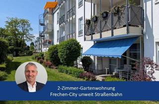 Wohnung kaufen in Kölner Straße 21, 50226 Frechen, 2-Zimmer-Wohnung mit Terrasse und Garten, mitten in Frechen, unweit der Straßenbahn nach Köln.