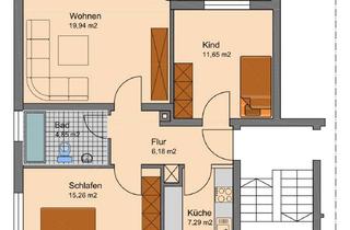 Wohnung mieten in 72469 Meßstetten, 3-Zimmer-Wohnung mit Balkon in Meßstetten