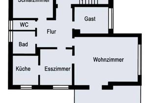 Wohnung mieten in 32602 Vlotho, Erstbezug nach Sanierung mit riesigem Balkon: Stilvolle 4-Raum-EG-Wohnung in Vlotho