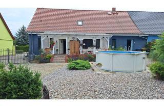 Doppelhaushälfte kaufen in Hansfelde 23, 17337 Uckerland, Schöne 4,5-Zimmer Doppelhaushälfte mit Werkstatt und Garage in Uckerland