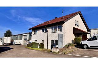 Haus kaufen in 71409 Schwaikheim, Attraktiver Mix für Selbständige und Gewerbetreibende***Wohnhaus mit verbundener Werkhalle***