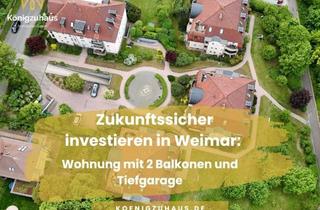 Anlageobjekt in 99425 Parkvorstadt, Zukunftssicher investieren in Weimar: Wohnung mit 2 Balkonen und Tiefgarage