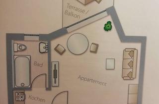 Wohnung mieten in Obere Pfalzgrafstr. 1C, 85356 Freising, Geschmackvolle, neuwertige 1-Zimmer-Wohnung mit gehobener Innenausstattung mit EBK in Freising