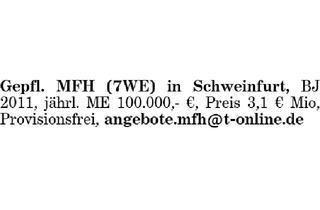 Haus kaufen in 97421 Schweinfurt, Gepfl. MFH