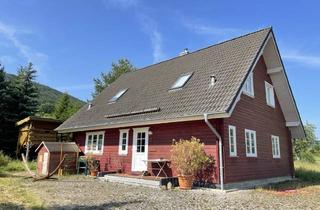 Einfamilienhaus kaufen in 07768 Reinstädt, Charmantes Holzhaus in Schwedenoptik - ländliches Wohnglück