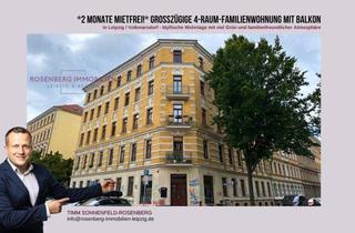 Wohnung mieten in Bennigsenstraße, 04315 Leipzig, *2 Monate mietfrei* Familien(t)raum mit Balkon – 4 Zimmer in Leipzigs Osten