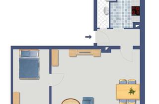 Wohnung kaufen in 90478 Glockenhof, Attraktive 2-Zimmer-Wohnung in Nürnberg für Kapitalanleger