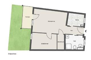 Wohnung mieten in Am Wiedebauer, 87490 Haldenwang, Erstbezug nach Sanierung und Einbauküche: Stilvolle 2-Zimmer-EG-Wohnung mit geh. Innenausstattung