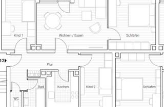 Wohnung mieten in 91074 Herzogenaurach, Erstbezug nach Sanierung: freundliche 4-Zimmer-Wohnung mit Einbauküche und Balkon in Herzogenaurach