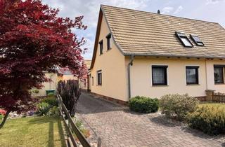 Doppelhaushälfte kaufen in 04880 Dommitzsch, Gepflegte Doppelhaushälfte mit großem Hof, Garten & Doppelgarage