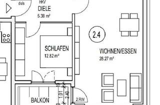 Wohnung mieten in Paul-Ehrlich-Straße 82, 61118 Bad Vilbel, Neuwertige 2-Zimmer-Wohnung mit Balkon und Einbauküche in Bad