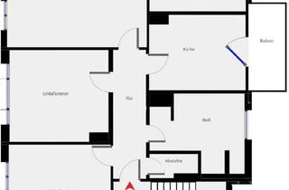 Wohnung mieten in Sonnebornerstr., 99867 Gotha, 4-Zimmer-Wohnung 4-Raum-Wohnung im 1.OG mit Balkon am Fuße des Kranbergs