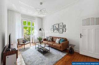 Wohnung kaufen in Schillerpromenade, 12459 Berlin, Provisionsfrei! Altbaucharme pur: 4 Zimmer, hohe Decken, Fischgrätparkett & Südbalkon!!