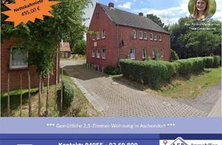 Wohnung mieten in 26871 Aschendorf, Aschendorf - *** Gemütliche 2,5-Zimmer-Wohnung in Aschendorf ***