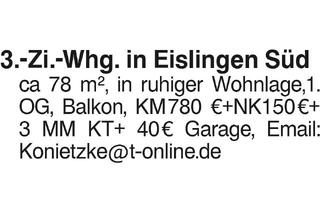 Wohnung mieten in 73054 Eislingen, 3.-Zi.-Whg. Eislingen Süd