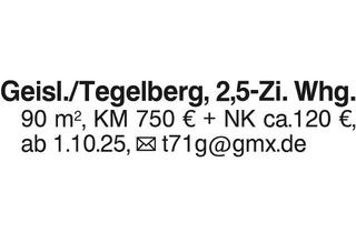 Wohnung mieten in 73312 Geislingen, Geislingen/Tegelberg, 2,5-Zi.-Whg