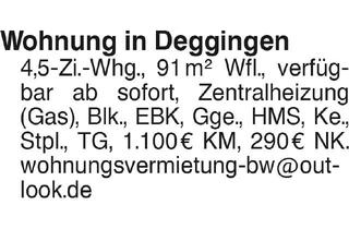 Wohnung mieten in 73326 Deggingen, Wohnung in Deggingen
