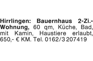 Wohnung mieten in 72145 Hirrlingen, Mietwohnungen, Tübingen