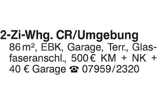 Wohnung mieten in 74586 Frankenhardt, 2-Zi.-Whg. CR Umgebung