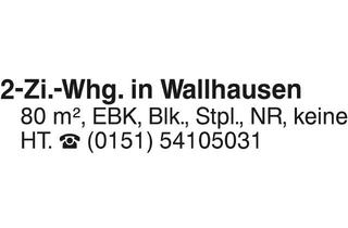Wohnung mieten in 74599 Wallhausen, 2-Zi.-Whg. in Wallhausen