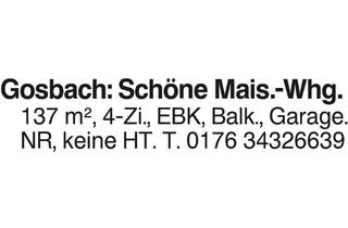 Wohnung mieten in 73342 Bad Ditzenbach, Gosbach Maisonette-Wohnung