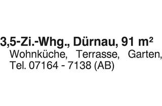 Wohnung mieten in 73105 Dürnau, 3,5-Zi.-Whg. in Dürnau