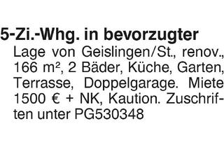 Wohnung mieten in 73312 Geislingen, 5-Zi.-Whg.