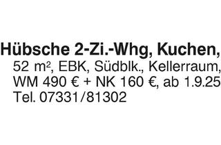 Wohnung mieten in 73326 Deggingen, Hübesche 2-Zi.-Whg
