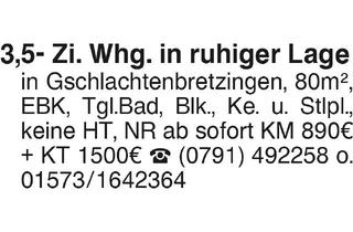Wohnung mieten in 74544 Michelbach an der Bilz, 3,5 Zi- Whg.