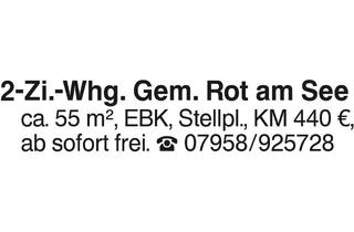 Wohnung mieten in 74585 Rot am See, 2-Zi.-Whg Rot am See